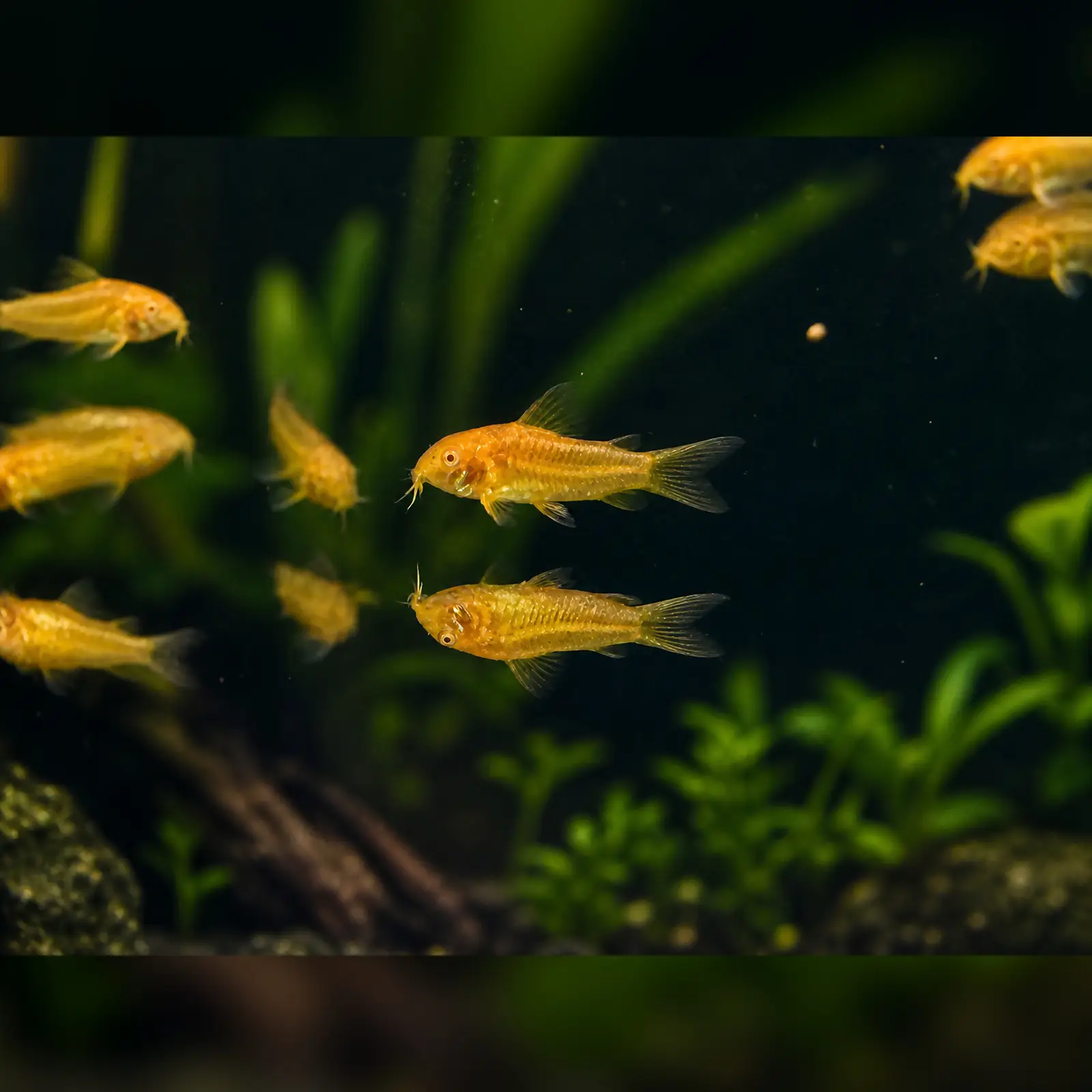 Osteogaster sp. Albino Gold Laser corydoras